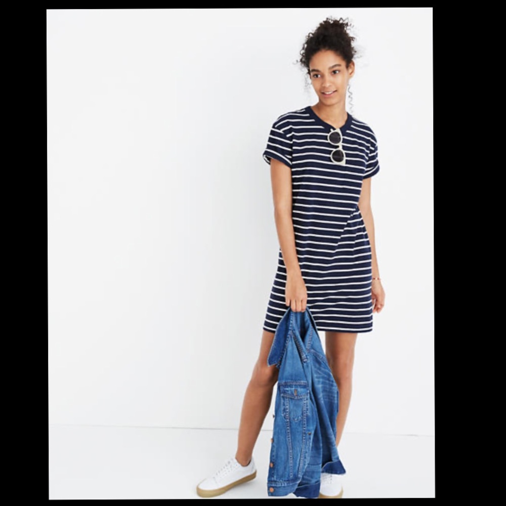 Madewell striped t-shirt dress